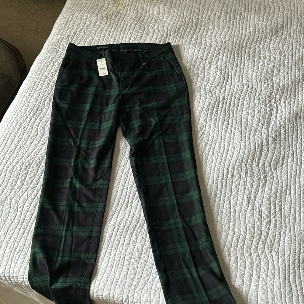 NWT Brooks Brothers black watch pants size 6